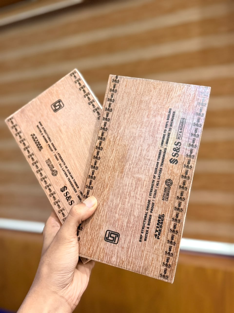 Structural blockboard cross-sections